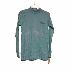 1987 Gotcha Citizen Gotcha Mock Neck Tee Sz LG
